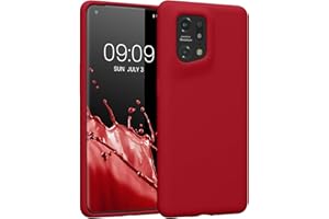 kwmobile Carcasa Compatible con OPPO Find X5 (5G) Funda - Case TPU y Silicona antigolpes - Apto Carga inalámbrica - Fucsia Mate