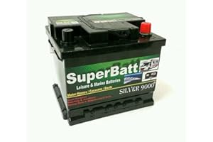 Deep Cycle Leisure Battery 12V 50AH SuperBatt LM50 Battery Caravan Campervan Marine Boat