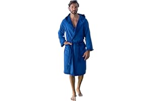 nice homeit Accappatoio Donna e Uomo in Spugna 100% Cotone - Accappatoio Super Assorbente con Cappuccio - Morbido, Leggero, Anti-Pilling, Made in Italia