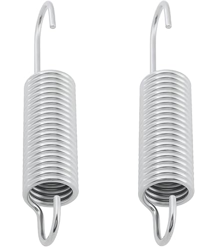 2 Ressorts D'extension à Crochet En Acier - Fil 2 Mm, Diamètre Extérieur 22 Mm, Longueur 70-250 Mm - Pour Fauteuil Inclinable, Mécanisme - 3
