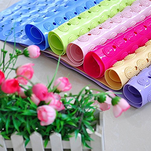 Ailiebhaus Rutschfeste Badewannenmatte Massage Anti-Rutsch-Pad fuer Wanne und Duschen Rose - 4