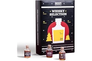 BEEF! Whisky Adventskalender 2023 von aboutfood (ehemals Foodist) mit exklusiven Whiskeys aus Europa - Geschenk-Set 24 x 50ml Miniaturflaschen inkl. Tasting-Guide Geschenk für Männer und Frauen