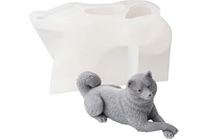JS MOLD 3D Katzen Silikonform, Tier Gießformen, Hund Kerze Form, DIY Form zur Herstellung von Kuchen, Seifen, Fondant Dekoration (3#)