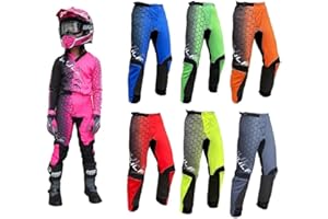 GENERIC Wulf sport 2024 Junior Off Road Mx Clothing - Kids Motorbike Motocross Pants for Quad ATV, Enduro Kart Trials, MTB BMX Dirt Bike Cub - Wulf Racing Trouser