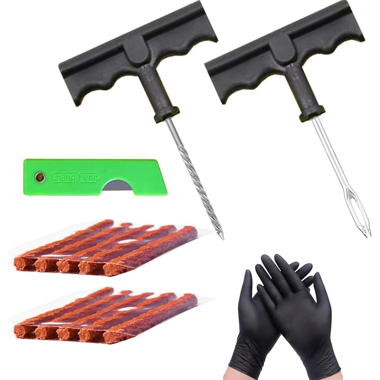 Kit De 60 Chevilles Caoutchouc Pour Réparation De Pneu - Pour Voiture, SUV, Camionnette