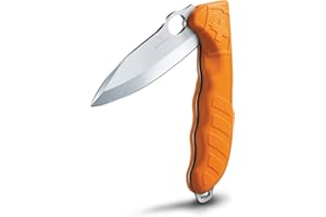 Victorinox Hunter Pro Swiss Army Knife, Large, Multi Tool, 2 Functions, Large Locking Blade, One Hand, Orange