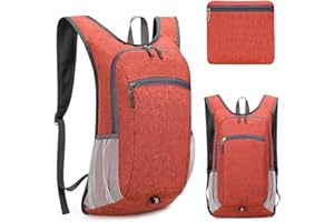 Creperture Mochila ligera y plegable, mochila de senderismo de 18 litros, tela Oxford, resistente al agua, mochila de camping para hombres y mujeres, deportes al aire libre, viajes, senderismo y