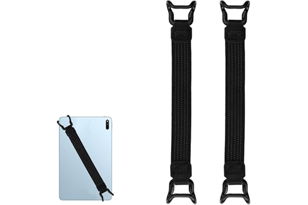 Dokeno Support universel antidérapant pour les mains - Dragonne avec ceinture élastique pour toutes les tablettes et liseuses de 7 à 11" - Noir