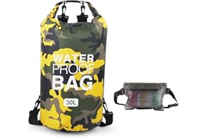 Idefair Waterproof Dry Bag, Floating Dry Backpack Beach bag Lightweight Dry Sack for The Beach, Boating, Fishing, Kayaking, Swimming, Rafting,Camping 5L 10L 15L 20L 30L