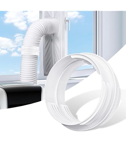 évacuation Air Chaud Tuyau évacuation Climatiseur Portable 2m - Filetage Anti-horaire - Diamètre 130mm Tuyau Climatiseur Mobile 130mm