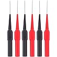VILLCASE 6PCS Multimeter Probes Needle Test Probe, Automotive Back Probe Pin, Multimeter Wire Piercing Needle Test Lead Probe for Electronic Socket Plug Car Testing