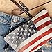 Women's Girls Make Up Bag Wash Bag Toiletry Cosmetics Wallet Pencil Pen Holder Organiser Pouch Case (L22 x H14 x W8 cm, DYE USA)