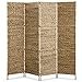 Produktbild Xingshuoonline Paravent mit 4 Paneelen, 160 x 160 cm, aus Wasserhyazinthe, Wandtrennung, Trennwand