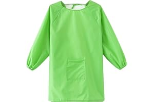 YeeHeen Kids Art Smock Children Artist Painting Apron Waterproof Long Sleeve Smock with Pocket