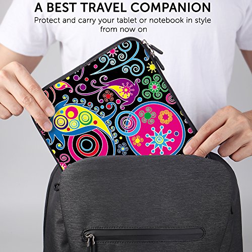 SIDORENKO Tablet PC Tasche f  r 10 - 10 1 Zoll   Universal Tablet Schutzh  lle   H  lle Sleeve Case Etui aus Neopren  Mehrfarbig