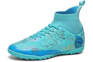 VTASQ Boys Football Boots Kids Astro Turf Trainers Junior Football Shoes Girls Soccer Shoes Indoor Outdoor Athletic Sneakers Non-Slip Sports Shoes Unisex