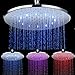 Produktbild XIHAA LED Duschkopf Spray, 3 Bunte Temperaturgeregelte 10 Zoll Runde Top Spray Dusche Nach Wassertemperatur Farbwechsel Dusche (Alle Kupfer)