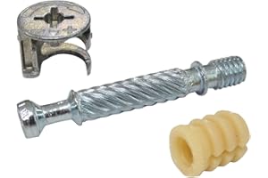 AERZETIX: 30 ensembles goujon ferrure raccord d'assemblage rastex panneau 18mm meuble manchon cheville en plastique C41550