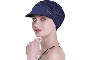 FocusCare Gorros suaves de quimioterapia para mujer, gorra de bambú, turbante para pérdida de cabello