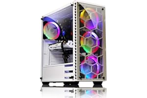 ‎KOLINK KOLINK Observatory RGB Midi-Tower Computergehäuse, PC Hülle, ATX Gehäuse, Tempered Glass Gaming PC Case, Dezentes Design Computer Gehäuse, Weiß