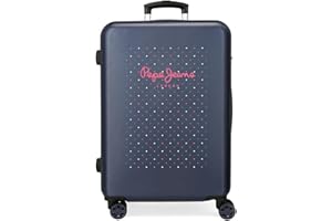 Pepe Jeans Molly, Maleta Mediana Rígida 68cm Niñas, Multicolor, Media