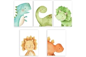 CATOR 5-teiliges Poster, Bild eines Kinderzimmers (21 x 30 cm), Poster-Set, Wanddekoration, Kinderzimmerdekoration