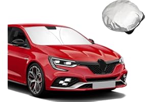 BSTW Pare-soleil de voiture pour Renault Megane IV (2016-2025) - Couverture de pare-brise pliable avec isolation thermique et protection UV - Convient pour Renault Megane RS GT