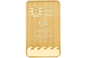 Silvern Metals Britannia 5g Gold Bar - The Royal Mint | 99.99% Pure Fine Gold | Complete With Assay Card CertiCard Case, Unopened, Tamper-Proof Packaging | Certified & Authentic, Handled with Care