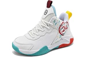 Ucilxi Chaussures de Basket - Ball antidérapantes Chaussures de Sport légères et Confortables pour Enfants, Chaussures de Course à la Mode