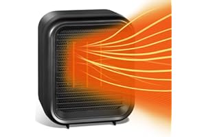 MAYEEC Mini radiateur soufflant puissant, Chauffage de table pour la maison avec thermostat variable | Chauffage d'appoint silencieux à faible consommation d'énergie | Chauffage d'appoint électrique parfait