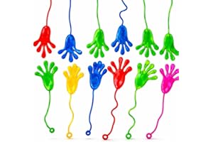 12x Klatschhand Kinder Mitgebsel & Gastgeschenke & Give aways - Glibberhand als Party Mitbringsel für Jungen & Mädchen - Kindergeburtstag Geschenke