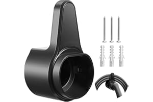 FNRIDS Type 2 EV Charger Cable Holder, Wall Mount Organiser for Electric Car with IEC 51296-2 Plugs, Weather Proof EV Charging Cable Tidy for Most EU EVs, Including Mounting Kit