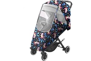 AHDMR Habillage Pluie Poussette Bébé Housse de Pluie Poussette Universelle Protège Pluie Vent Poussière Cape de Pluie pour Landau Imperméable Capot de Protection Pluie Durable avec Bonne Circulation l'air