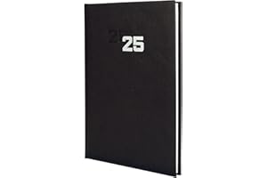 Finocam - Agenda Dynamic Milano 2025 Semana Vista Vertical Enero 2025 - Diciembre 2025 (12 meses) Negro Español