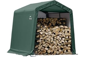 ShelterLogic Folien Zeltgarage Gerätehaus | Grün | 240x240x240 cm