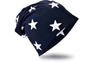 Miobo Jersey Slouch Beanie Cappello Lungo Unisex Stella Cotone Bambino Bambini Donna Uomo