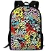 Produktbild Sugar Skull Candy Canvas Laptop Backpack Cute School College Shoulder Bag for Women Men