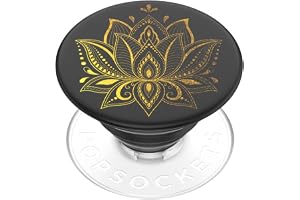 PopSockets Självhäftande handtag - Pop Top för och med utbytbar topp - Golden Prana