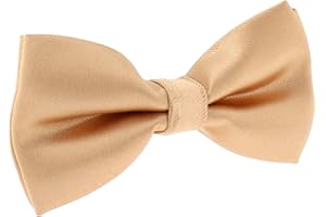 SHIPITNOW Noeud Papillon Homme - 30 coloris - Noeud Papillon Mariage, Soirée - Tissu Satin Couleur unie - Prénoué, Adulte