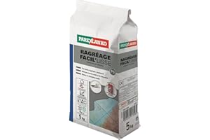 Parexlanko - Mortier de sol - Ragréage Facil'Lisse - Blanc - Préparation des sols en intérieur avant la pose de revêtements minces - Autolissant - 5kg