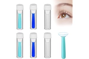 HONGOEN 6 Stück Kontaktlinsen Sauger Weiche Linsen, Silikon Kontaktlinsenentferner,ontaktlinsen Einsetzhilfe, Kontaktlinsen Entfernen für Die Reise Heimgebrauch