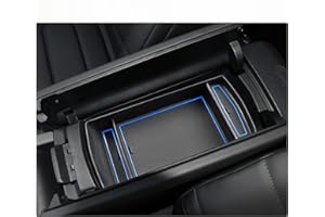 BIXUAN Organizer do Citroën C5 X 308 Astra L/M z matą antypoślizgową do konsoli środkowej, wewnętrzny organizer do redukcji hałasu, niebieski