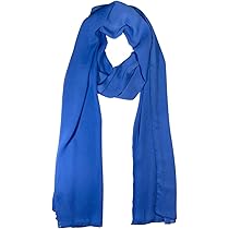 Basic Sense Chiffon Scarf Sheer Soft Plain Neck Wrap For Women Neatly Stitched, Grey, One Size - View #8