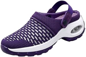 Femmes Hommes Sabots Mules Respirant Chaussures de Jardin Perforés-Sabot de Plage Sport Pantoufles Piscine Sandales D'Été Chaussures, Sandales à Sabots pour Femmes