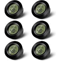 2 Stuks Mini Digitale Thermometer Hygrometer – LCD, Celsius/Fahrenheit, Met LR44 Batterij, Voor Binnen En Kas