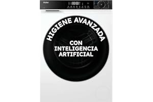 Haier X5 Series HWD100-BP16357US Lavadora Secadora, Capacidad 10KG+6KG, Motor Inverter, Wifi, Tecnología Antibacterias, Refresh, Inicio diferido, DetectorKG, 60CM Ancho, 1600 RPM, 16 programas, Blanco