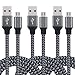 Produktbild COSKIP 3* 2m Micro USB Kabel 2.0 A Stecker auf Micro B Nylon Datenkabel für Android Smartphones, Samsung Galaxy, HTC, Huawei, Sony, Nexus, Nokia, Kindle und mehr