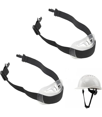 Sottogola Universale Per Elmetto - Regolabile, Con Coppa Mento, Per Lavori In Sicurezza - Foto 7