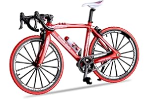 Jiahuade Fahrrad Modell Deko Fahrrad Miniatur 1:10 (6.89 * 3.94 Zoll) Collection Deko Druckguss Spielzeug Mini Bend Fahrrad Modell Rennrad Mountainbike (H)
