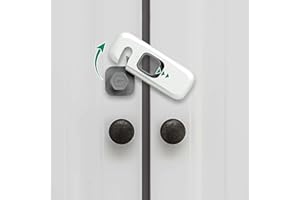 Moonybaby 5 Pièces Serrure d'armoire, Securite Placard Enfant, Bloque Porte Frigo, Matériau mis à Jour, Durabilité Améliorée, Sécurité Domestique pour bebe, Serrure tiroir, Gris